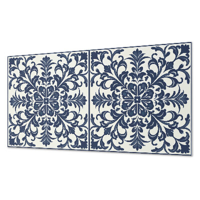 Vinyl wandpaneel Bloemenpatroon met bladeren