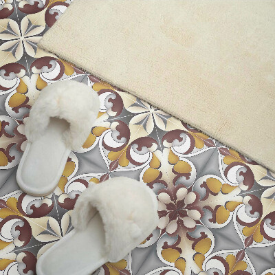 Vinyl wandbekleding Bloemenmozaïekpatroon