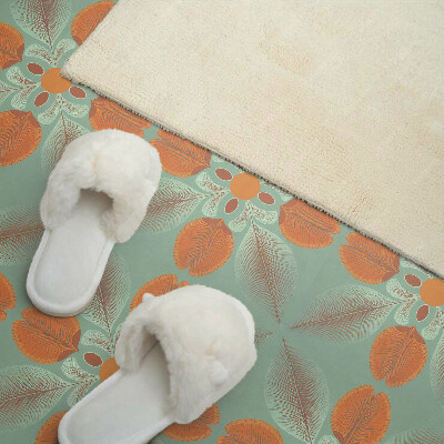 Vinyl wandpaneel Bloemenpatroon met bladeren