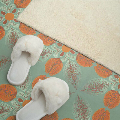 Vinyl wandpaneel Bloemenpatroon met bladeren