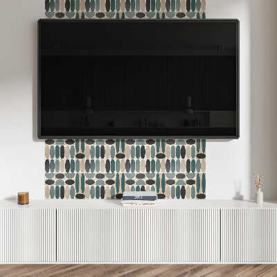 Pvc wandpaneel Patroon van ovale vormen