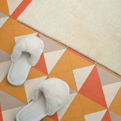 Vinyl wandpaneel Geometrische driehoeken in de opstelling