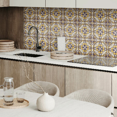 Vinyl wandpaneel Patroon met bloemmotieven