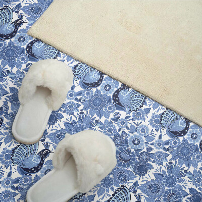 Pvc wandpaneel Patroon met vogels en bloemen