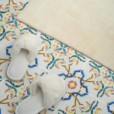 Vinyl wandbekleding Plantenpatroon met ornamenten