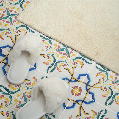 Vinyl wandbekleding Plantenpatroon met ornamenten