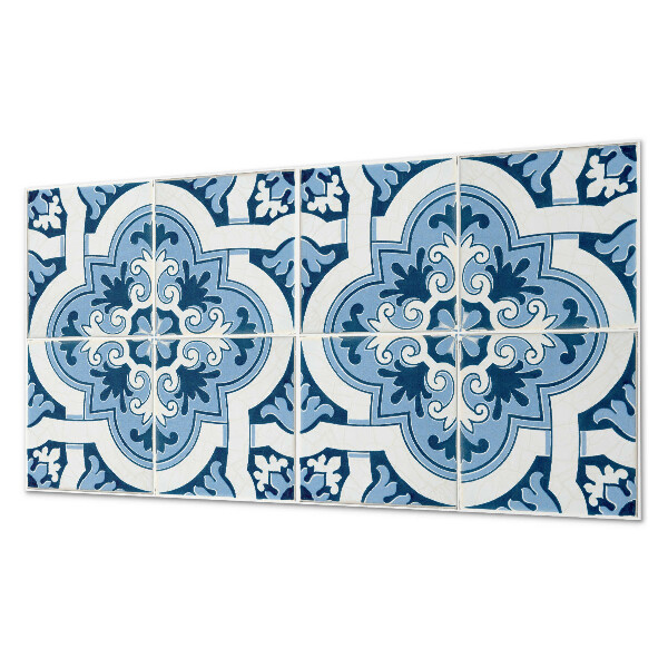 Vinyl wandpaneel Tegelpatroon met ornamenten