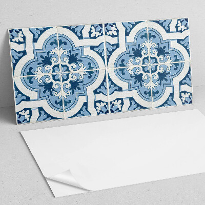 Vinyl wandpaneel Tegelpatroon met ornamenten