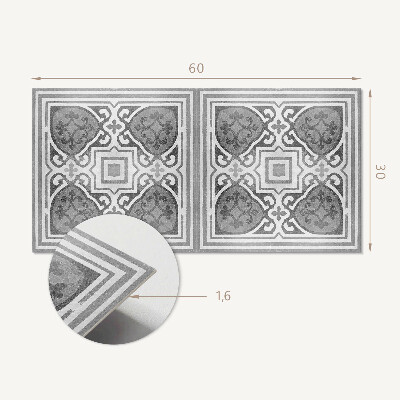 Pvc wandpaneel Patroon met ornamenten in symmetrie