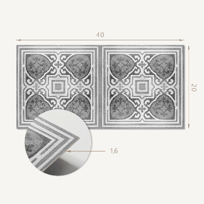 Pvc wandpaneel Patroon met ornamenten in symmetrie