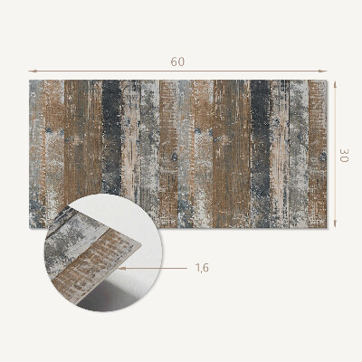 Vinyl wandpaneel Planken in natuurlijke stijl