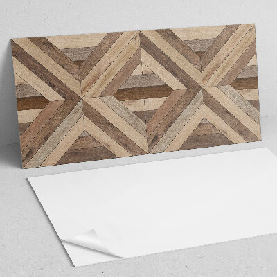Vinyl wandbekleding Houten paneelpatroon