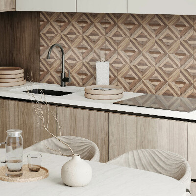 Vinyl wandbekleding Houten paneelpatroon