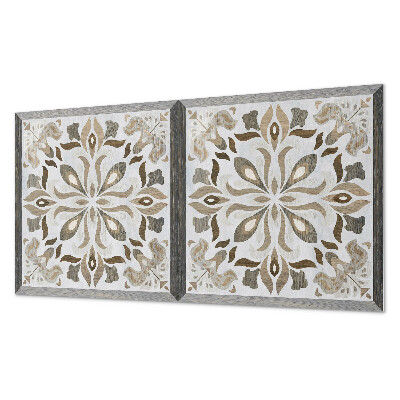 Vinyl wandpaneel Bloemenpatroon met symmetrie