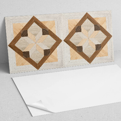 Pvc wandpaneel Geometrisch patroon in een vierkant