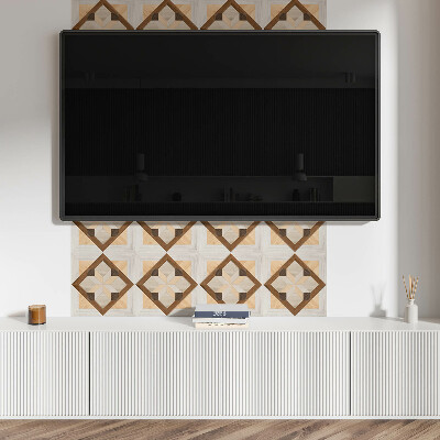 Pvc wandpaneel Geometrisch patroon in een vierkant