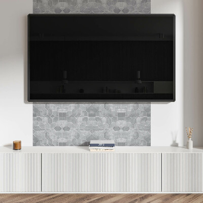 Pvc wandpaneel Zeshoekig patroon in mozaïek