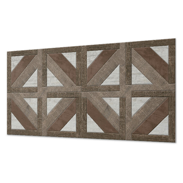 Vinyl wandpaneel Hout- en betongeometrie