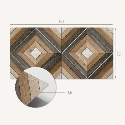 Pvc wandpaneel Geometrisch ruitpatroon