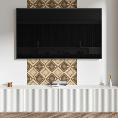 Vinyl wandbekleding Geometrisch ruitjespatroon