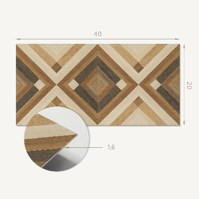 Vinyl wandbekleding Geometrisch ruitjespatroon