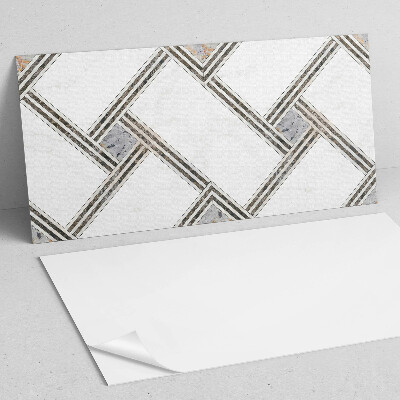 Vinyl wandbekleding Geometrisch patroon met lijnen