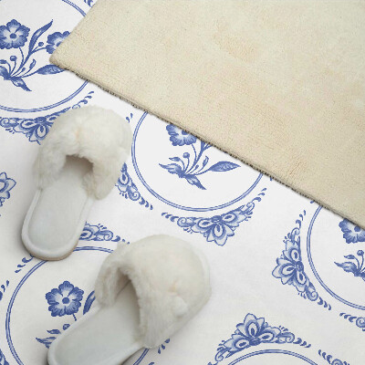 Vinyl wandbekleding Bloemenpatroon in een cirkel