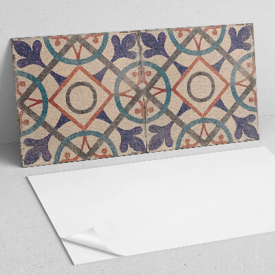 Vinyl wandbekleding Geometrisch patroon met cirkels