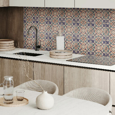 Vinyl wandbekleding Geometrisch patroon met cirkels