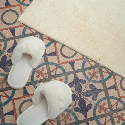 Vinyl wandbekleding Geometrisch patroon met cirkels