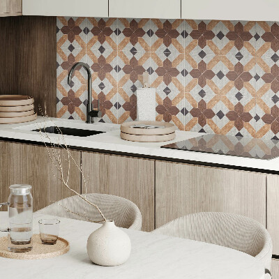 Vinyl wandpaneel Geometrisch patroon met motief