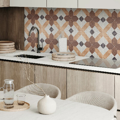 Vinyl wandpaneel Geometrisch patroon met motief