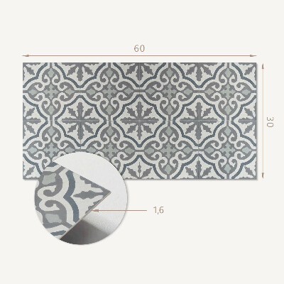 Pvc wandpaneel Mozaïekpatroon met ornamenten