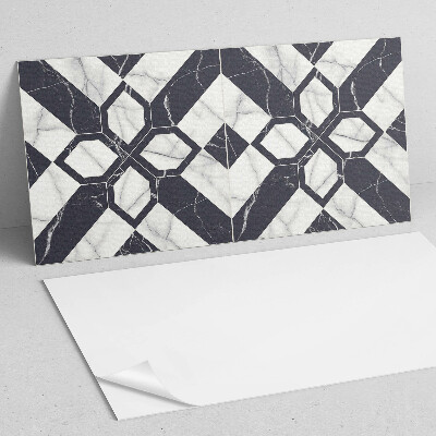 Vinyl wandbekleding Geometrisch marmerpatroon