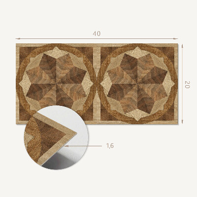 Vinyl wandpaneel Meerlagig geometrisch patroon