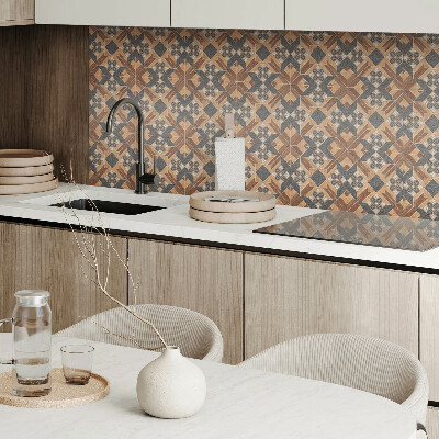 Vinyl wandbekleding Patroon met bloemmotieven