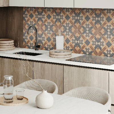 Vinyl wandbekleding Patroon met bloemmotieven