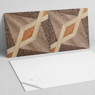 Vinyl wandbekleding Geometrisch houtpatroon