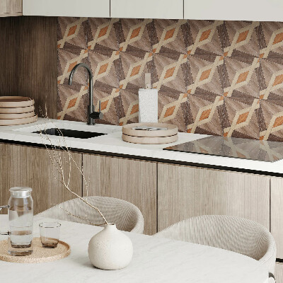 Vinyl wandbekleding Geometrisch houtpatroon
