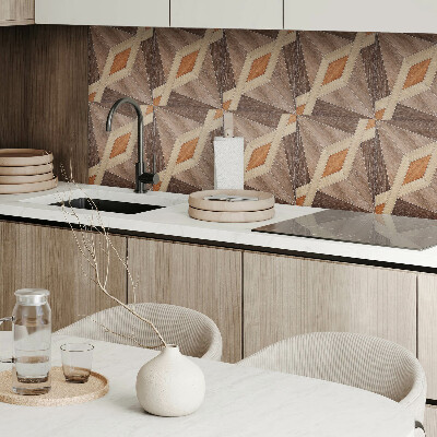 Vinyl wandbekleding Geometrisch houtpatroon
