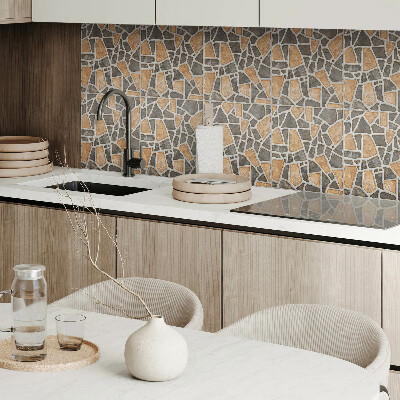 Vinyl wandpaneel Steen mozaïekpatroon