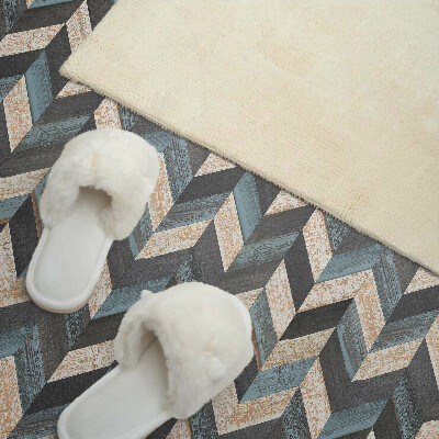 Pvc wandpaneel Zigzagpatroon met hout