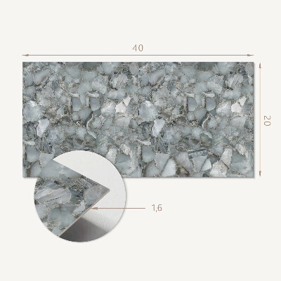 Pvc wandpaneel Steenmozaïek met aderen