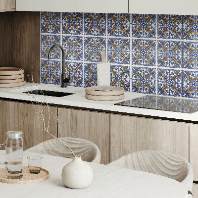 Vinyl wandpaneel Plantenpatroon met ornamenten