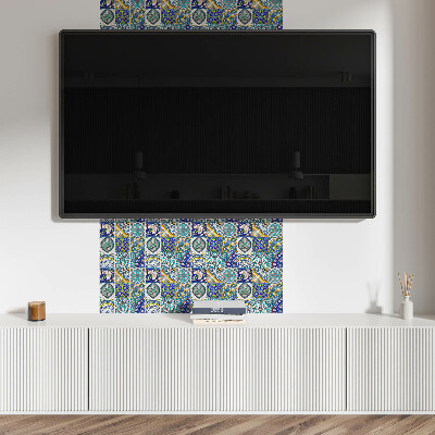 Vinyl wandpaneel Keramische patronen in mozaïek