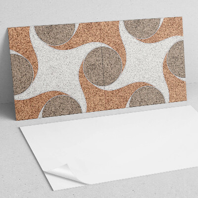 Pvc wandpaneel Patroon met cirkels en golven