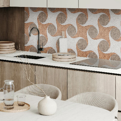 Pvc wandpaneel Patroon met cirkels en golven