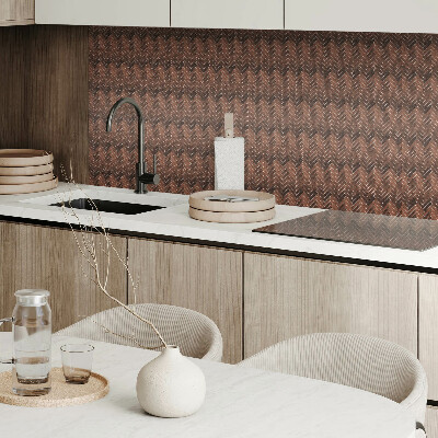 Pvc wandpaneel Visgraat houtpatroon