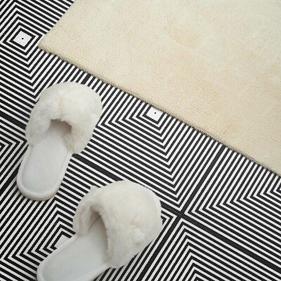 Vinyl wandbekleding Concentrische lijnen in vierkanten