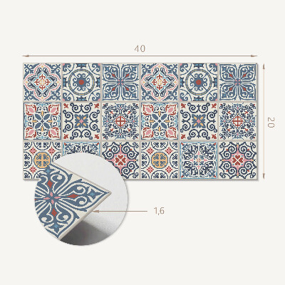 Vinyl wandbekleding Mozaïekpatronen